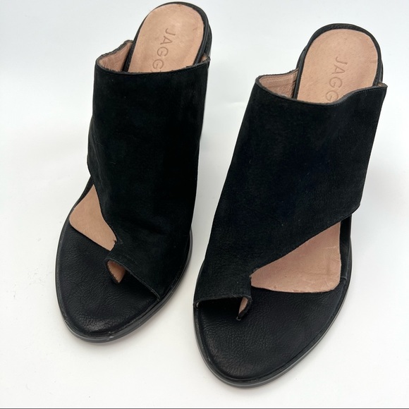 Jaggar Return Block Heel Leather Mules - Picture 8 of 11